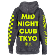 Mid Night Club Hoodie in Burnout